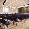 image:imageFlash Furniture Hercules 185 in Wide Fabric Church Chair Dark GrayRoyal Purple FabricGold Vein Frame