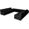 image:imageFlash Furniture Hercules LeatherSoft Reception Set Black 8Piece SetBlack