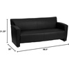 image:imageFlash Furniture Hercules LeatherSoft Reception Set BlackBlack