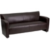 image:imageFlash Furniture Hercules LeatherSoft Reception Set BlackBrown