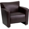 image:imageFlash Furniture Hercules LeatherSoft Reception Set BlackBrown