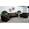image:imageFlash Furniture Hercules LeatherSoft Reception Set BlackBrown