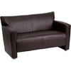 image:imageFlash Furniture Hercules LeatherSoft Reception Set BlackBrown