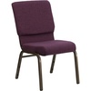 Plum Fabric/Gold Vein Frame
