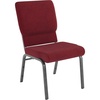 Red Fabric/Silver Vein Frame