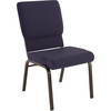 Royal Purple Fabric/Gold Vein Frame