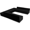 image:imageFlash Furniture Hercules LeatherSoft Reception Set Black 8Piece SetBlack