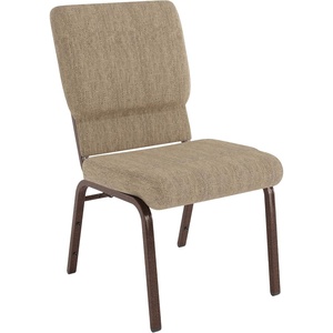 image:imageFlash Furniture Hercules 185 in Wide Fabric Church Chair Dark GrayBeige FabricCopper Vein Frame