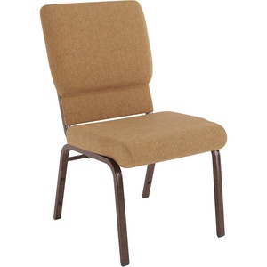 image:imageFlash Furniture Hercules 185 in Wide Fabric Church Chair Dark GrayCaramel FabricCopper Vein Frame