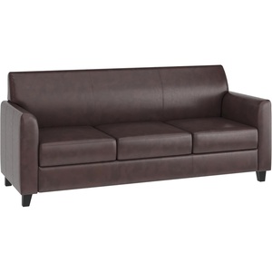 image:imageFlash Furniture Hercules LeatherSoft Sofa NavyBrown