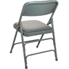 image:imageFlash Furniture Advantage Padded Folding Chair 1 Seat Grey FabricGrey Metal