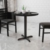 image:imageFlash Furniture Graniss 30 Round Mahogany Laminate Table Top with 22 x 22 Table Height BaseBlack