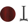 image:imageFlash Furniture Graniss 30 Round Mahogany Laminate Table Top with 22 x 22 Table Height BaseMahogany