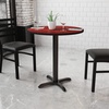 image:imageFlash Furniture Graniss 30 Round Mahogany Laminate Table Top with 22 x 22 Table Height BaseMahogany