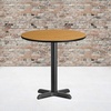 image:imageFlash Furniture Graniss 30 Round Mahogany Laminate Table Top with 22 x 22 Table Height BaseNatural