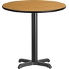 image:imageFlash Furniture Graniss 30 Round Mahogany Laminate Table Top with 22 x 22 Table Height BaseNatural