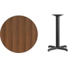 image:imageFlash Furniture Graniss 30 Round Mahogany Laminate Table Top with 22 x 22 Table Height BaseWalnut