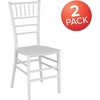 image:imageFlash Furniture 2 Pack HERCULES PREMIUM Series White Resin Stacking Chiavari Chair