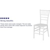image:imageFlash Furniture 2 Pack HERCULES PREMIUM Series White Resin Stacking Chiavari Chair