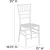 image:imageFlash Furniture 2 Pack HERCULES PREMIUM Series White Resin Stacking Chiavari Chair