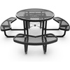 image:imageFlash Furniture SLFEMR46BKGG 46 RD BK Metal Picnic Table