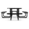 image:imageFlash Furniture SLFEMR46BKGG 46 RD BK Metal Picnic Table
