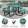 image:imageFlash Furniture SLFEMR46GNGG 46 RD GN Metal Picnic Table