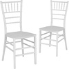 image:imageFlash Furniture 2 Pack HERCULES PREMIUM Series White Resin Stacking Chiavari Chair