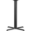 image:imageFlash Furniture Beverly 33 x 33 Restaurant Table XBase with 4 Dia Bar Height Column Black Set of 1Classic