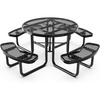 image:imageFlash Furniture SLFEMR46BKGG 46 RD BK Metal Picnic Table