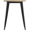 image:imageFlash Furniture 2375 Round Outdoor Dining Table BrownSilverBrown TopBlack Frame