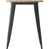image:imageFlash Furniture 2375 Round Outdoor Dining Table BrownSilverBrown TopBlack Frame