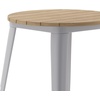 image:imageFlash Furniture 2375 Round Outdoor Dining Table BrownSilverBrown TopSilver Frame
