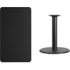 image:imageFlash Furniture 42x24 Rectangular Table and 24 Round Base BlackBlack