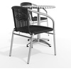 image:imageFlash Furniture Lila 235 Round Aluminum IndoorOutdoor Table Set with 2 Beige Rattan ChairsBlack