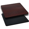 image:imageFlash Furniture 42 Square Reversible Table Top BlackMahogany 2Pack2