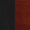 image:imageFlash Furniture 2 Pack Lacey Series Solid Back Walnut Wood Restaurant Chair  Black Vinyl SeatBlack Vinyl SeatMahogany Wood Frame
