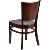 image:imageFlash Furniture 2 Pack Lacey Series Solid Back Walnut Wood Restaurant Chair  Black Vinyl SeatWalnut Wood SeatWalnut Wood Frame