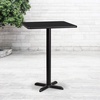 image:imageFlash Furniture 24 Square Table and 22x22 XBase BlackBlack