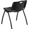 image:imageFlash Furniture 4 Pk HERCULES Series 880 lb Capacity Black Plastic Stack Chair