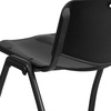 image:imageFlash Furniture 4 Pk HERCULES Series 880 lb Capacity Black Plastic Stack Chair