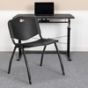 image:imageFlash Furniture 4 Pk HERCULES Series 880 lb Capacity Black Plastic Stack Chair