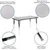 image:imageFlash Furniture 475x28 in Rectangular Activity Table GrayGrey