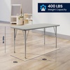 image:imageFlash Furniture 48 x 24 Adjustable Activity Table Light Gray Short LegsLight Gray