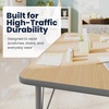 image:imageFlash Furniture 48 x 24 Adjustable Activity Table Light Gray Short LegsLight Natural