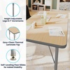 image:imageFlash Furniture 48 x 24 Adjustable Activity Table Light Gray Short LegsLight Natural