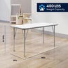 image:imageFlash Furniture 48 x 24 Adjustable Activity Table Light Gray Short LegsWhite