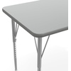 image:imageFlash Furniture 48 x 24 Adjustable Activity Table White CastersGray TopSilver Frame