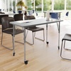 image:imageFlash Furniture 48 x 24 Adjustable Activity Table White CastersGray TopSilver Frame