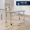 image:imageFlash Furniture 48 x 24 Adjustable Activity Table White CastersGrey